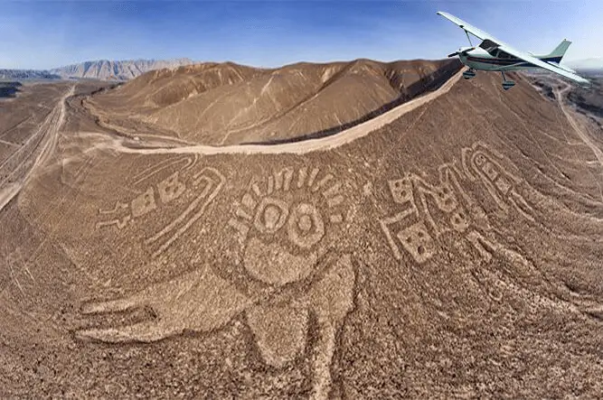 Vuelo sobre las Líneas de Nazca + Palpa desde el aeropuerto de Pisco