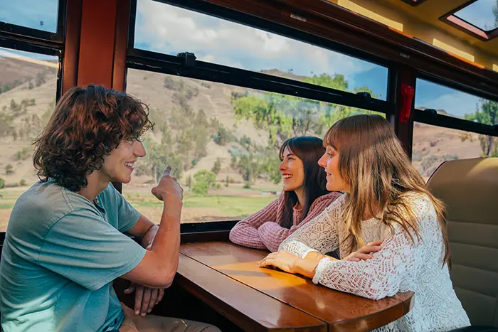 Vista panorámica del tren Voyager